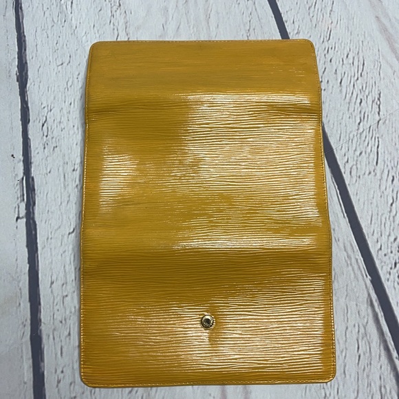 Auth Louis Vuitton PTI Clutch Wallet Yellow Purple - Picture 11 of 13